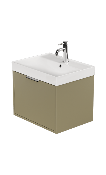 Zaneti Dakota Wall Hung Basin Unit 600mm Olive