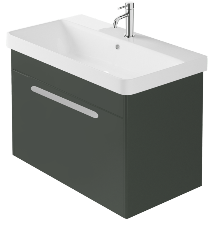 Zaneti Senza Pro Wall Hung Boston Unit 800mm Green