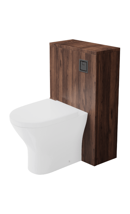 Zaneti Dakota WC Unit 500mm Walnut