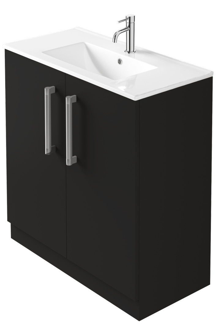 Zaneti Series Floor Unit 800mm Soft Black