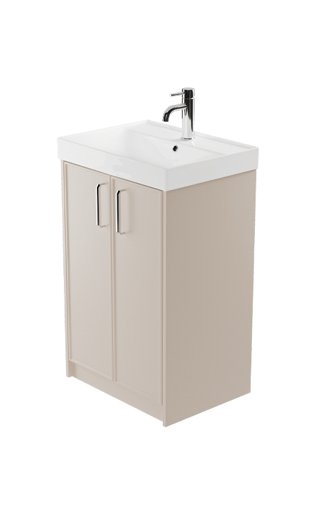 Zaneti Cotswold Floor Basin Unit 600mm Cashmere