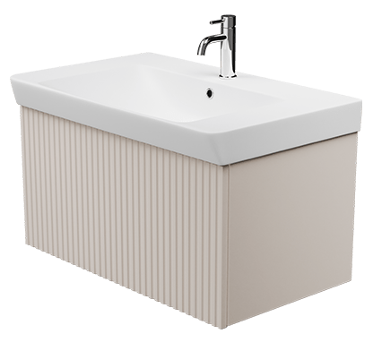 Zaneti Soho Wall Basin Unit 800mm Cashmere