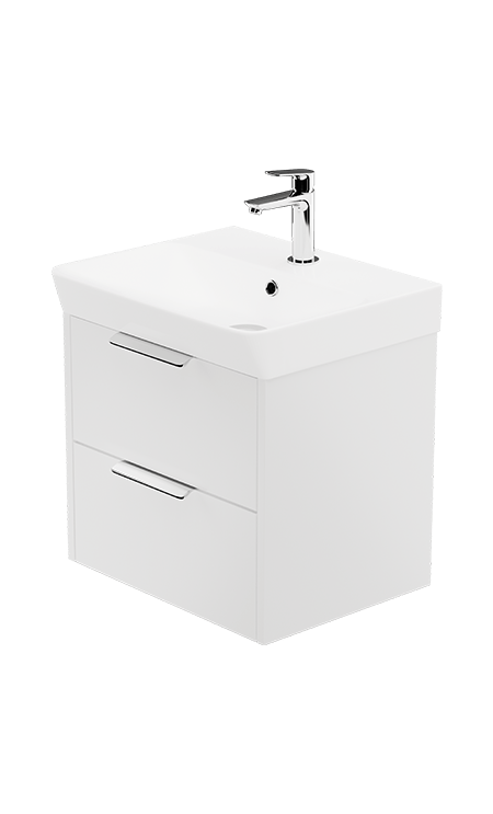Zaneti Maddison Wall Hung Basin Unit 500mm White Gloss