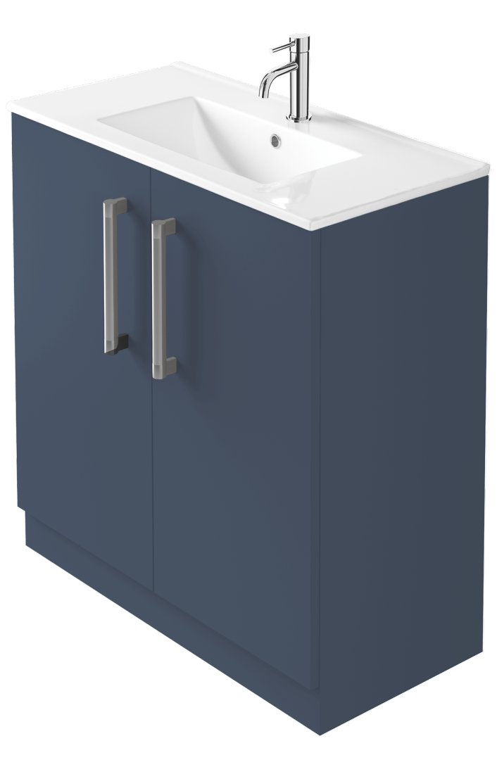 Zaneti Series Floor Unit 800mm Henley Blue