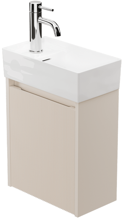 Zaneti Amor Wall Hung Cloak Unit 400mm Cashmere