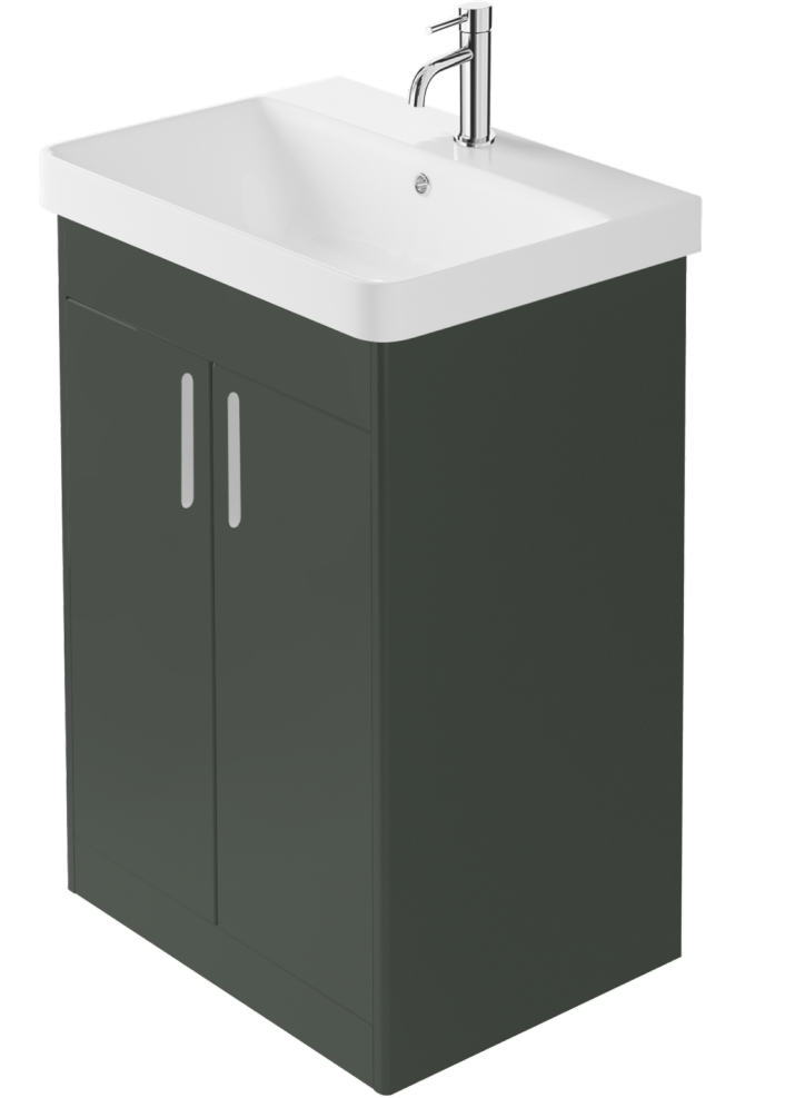 Zaneti Senza Pro Floor Boston Basin Unit 600mm Green
