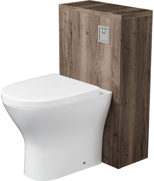 Zaneti Aspect WC Unit 500mm Tobacco Oak