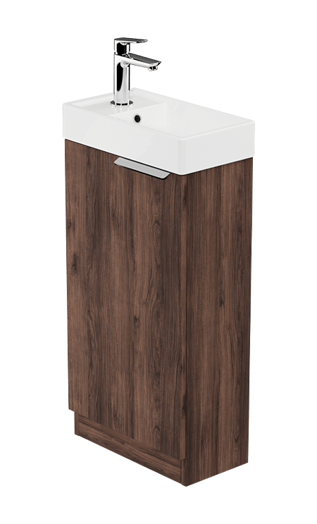 Zaneti Maddison Floor Standing Cloak Unit 400mm Walnut