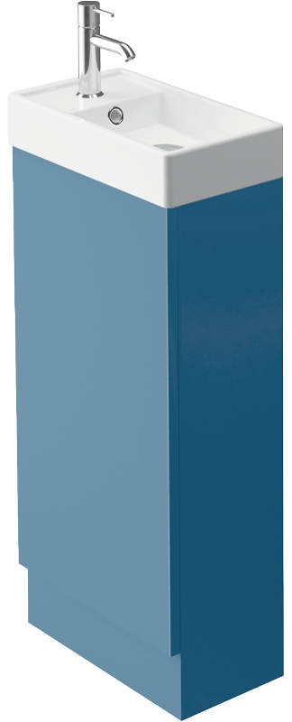 Zaneti Kolour Floor Ocean Cloaks Unit 400mm Blue