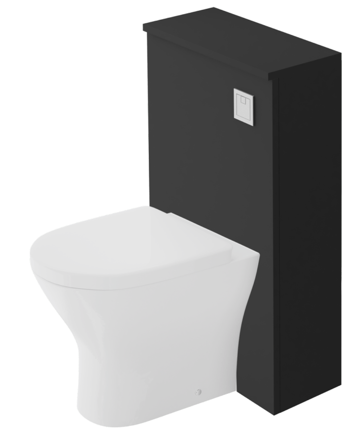 Zaneti Kolour/Aspect/Series WC Unit 500mm Soft Black