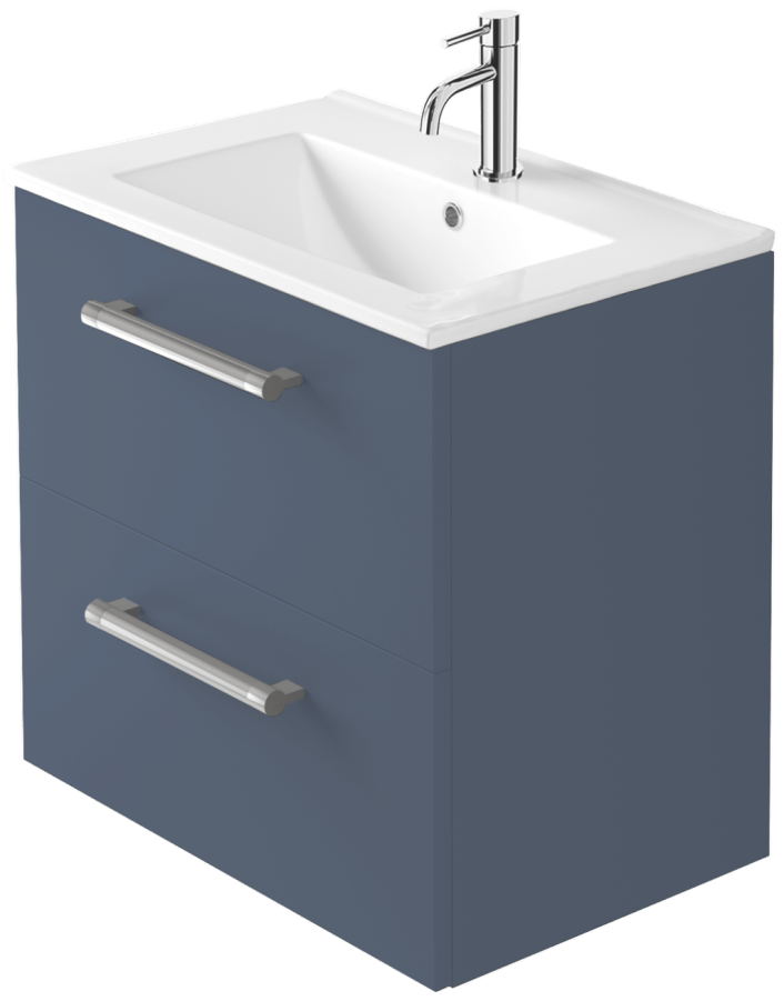Zaneti Series Wall Hung Unit 600mm Henley Blue
