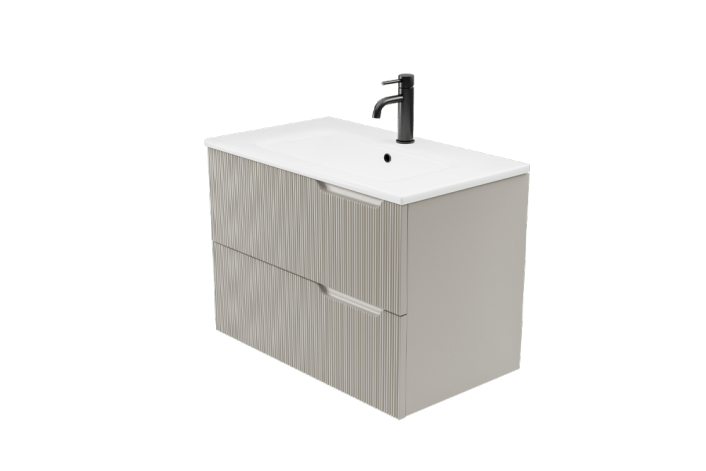 Zaneti Concept Wall Hung Basin Unit 800mm Cashmere