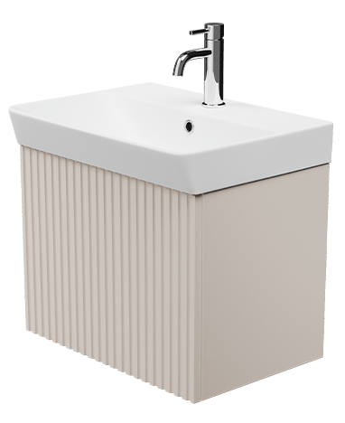 Zaneti Soho Wall Basin Unit 500mm Cashmere