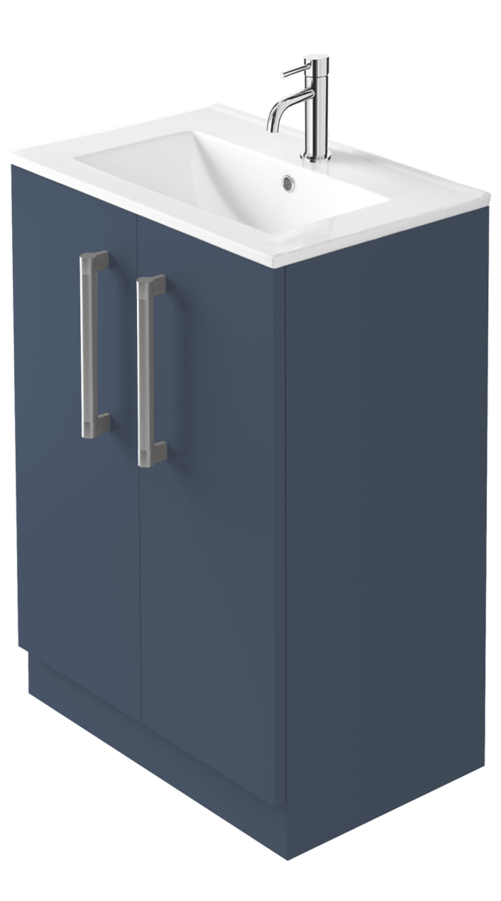 Zaneti Series Floor Unit 600mm Henley Blue