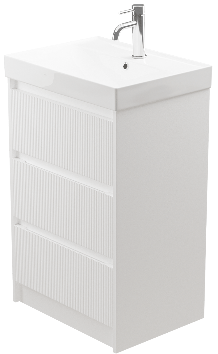 Zaneti Lago 1 Tap Hole Basin 600mm White