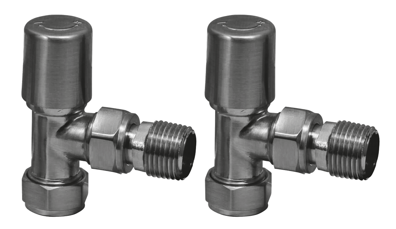 Designer Angled Valves (Pair) Gunmetal