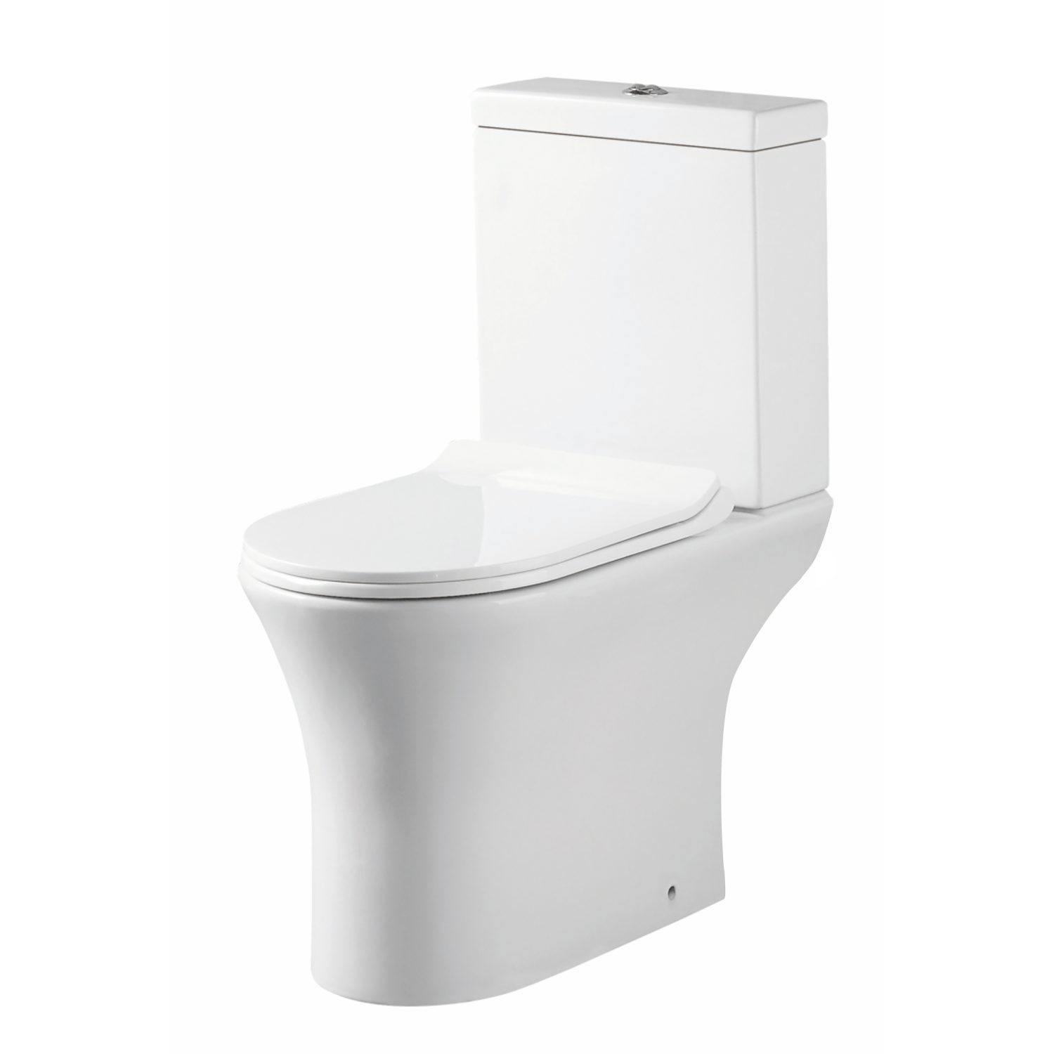 Deia Rimless Open Back Pan Including Cistern & Soft Close Seat