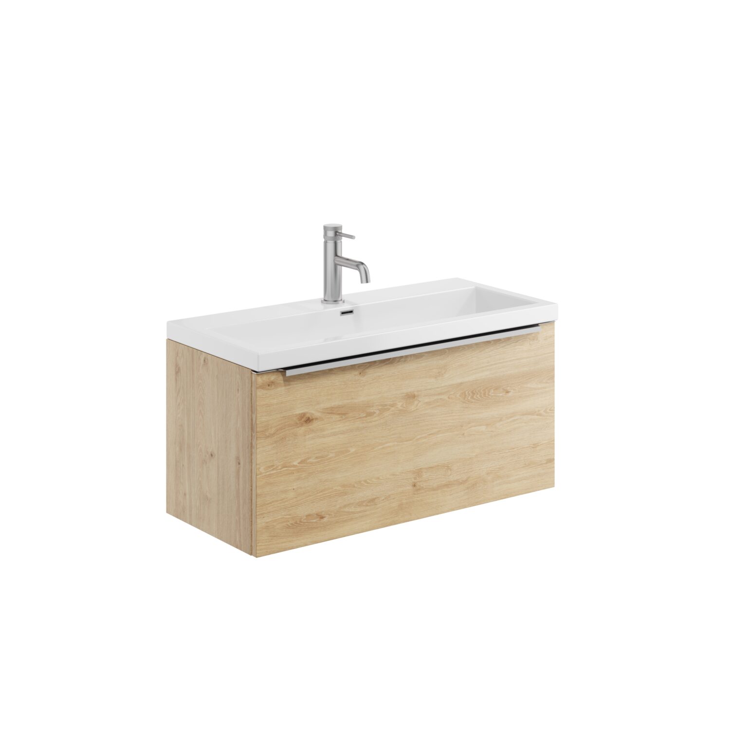 Muro 800 Basin Wall Cabinet - Davos Oak