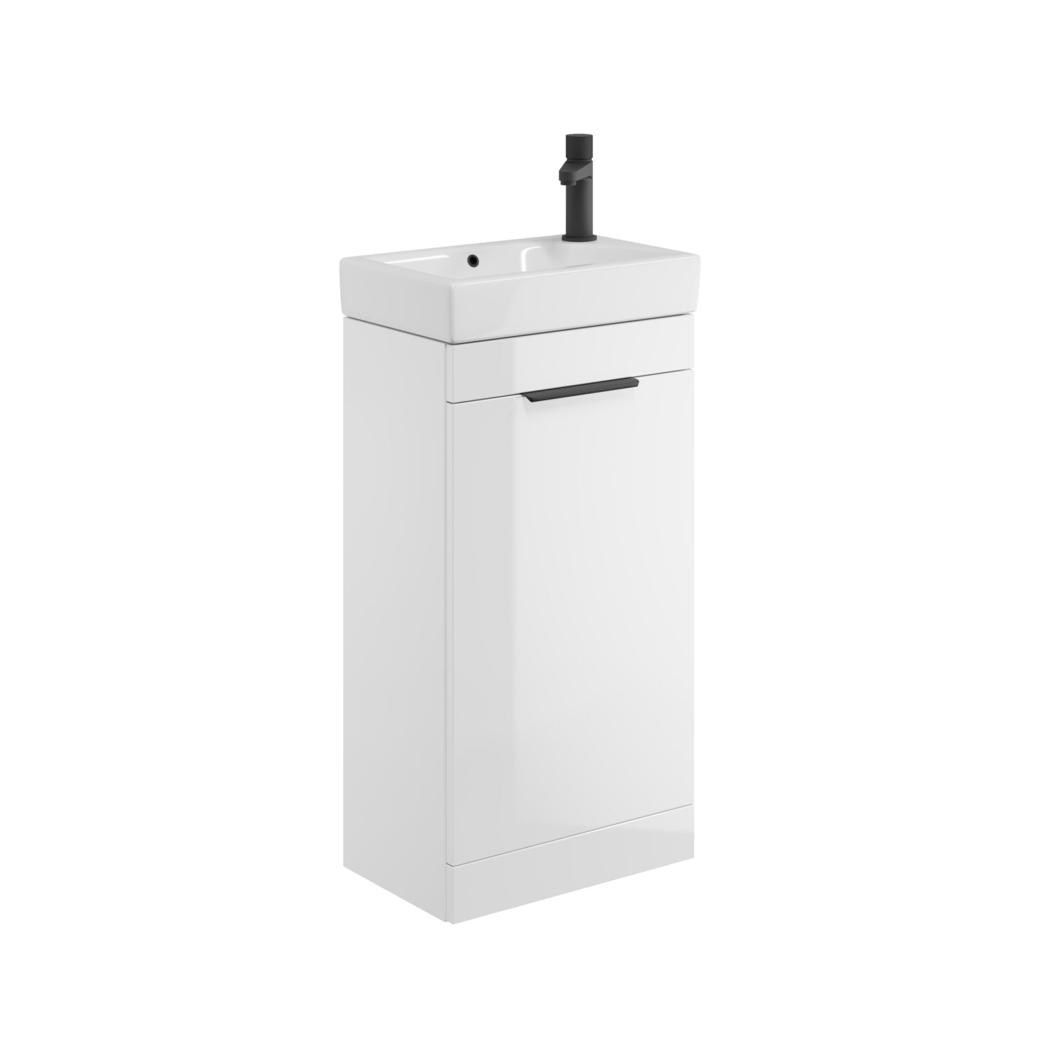 Esme 450 Cloakroom Unit & Basin - Gloss White