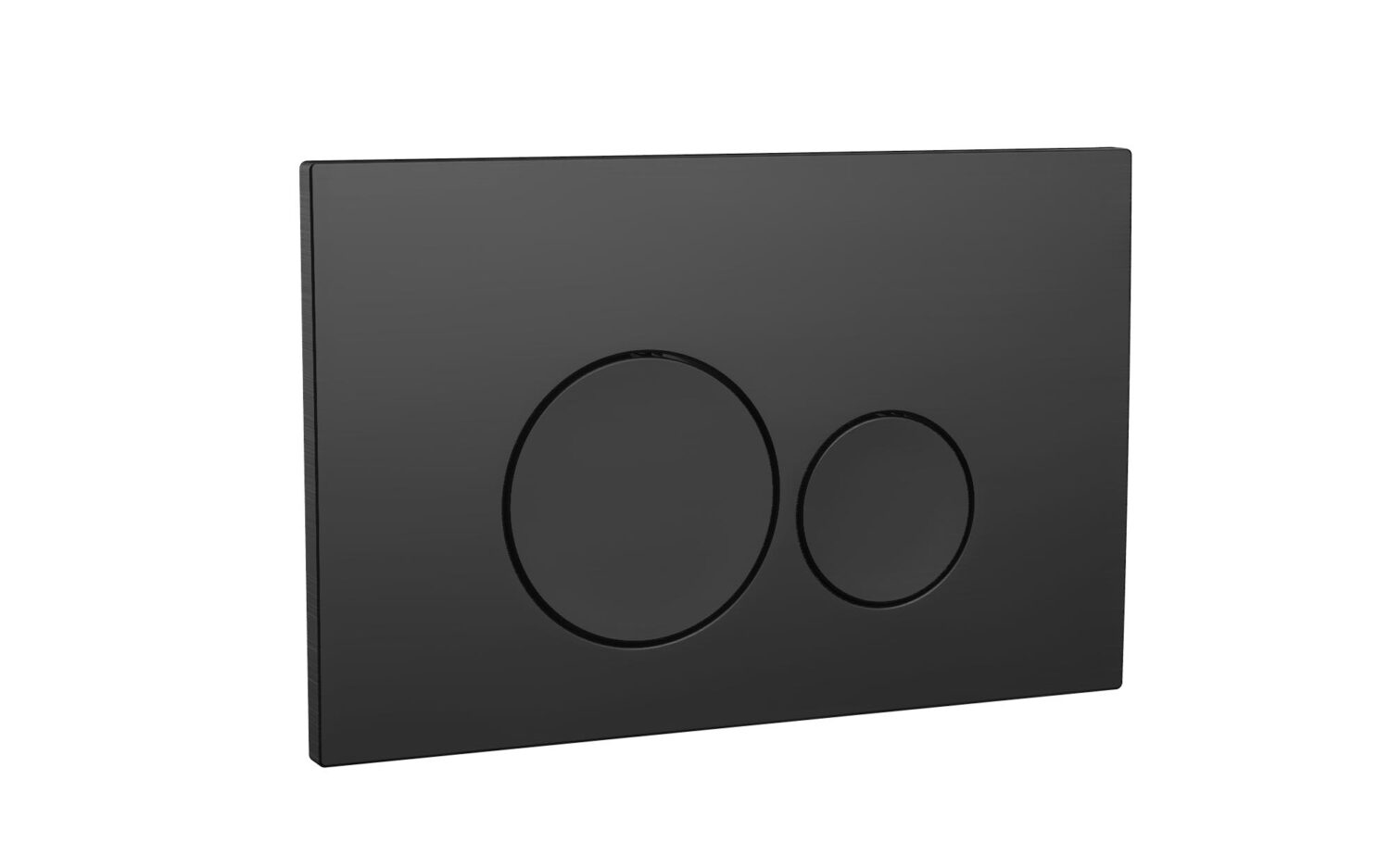 Round Black Dual Flush Button