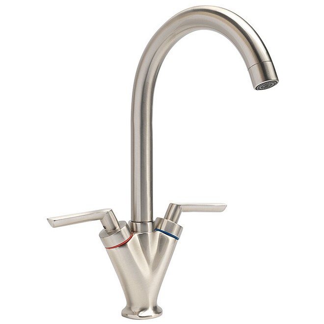 KTS235BN Coda Lever Monoblock Sink Mixer Brushed Nickel