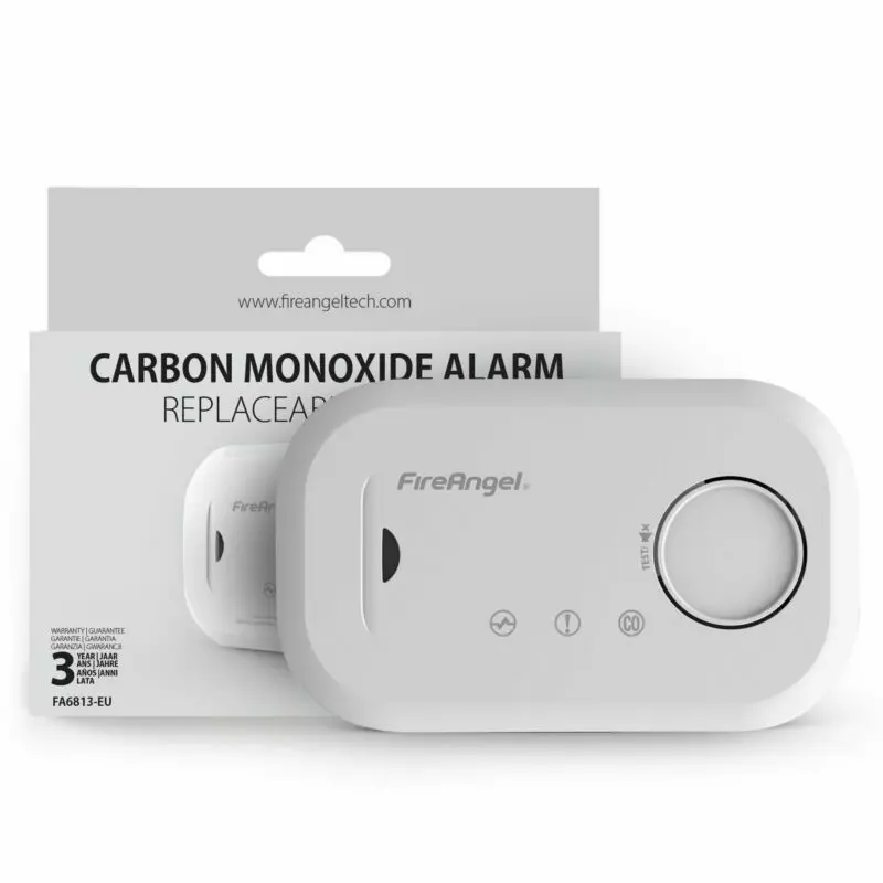Fire angel 10 Year Carbon Monoxide Alarm Replaceable Battery
