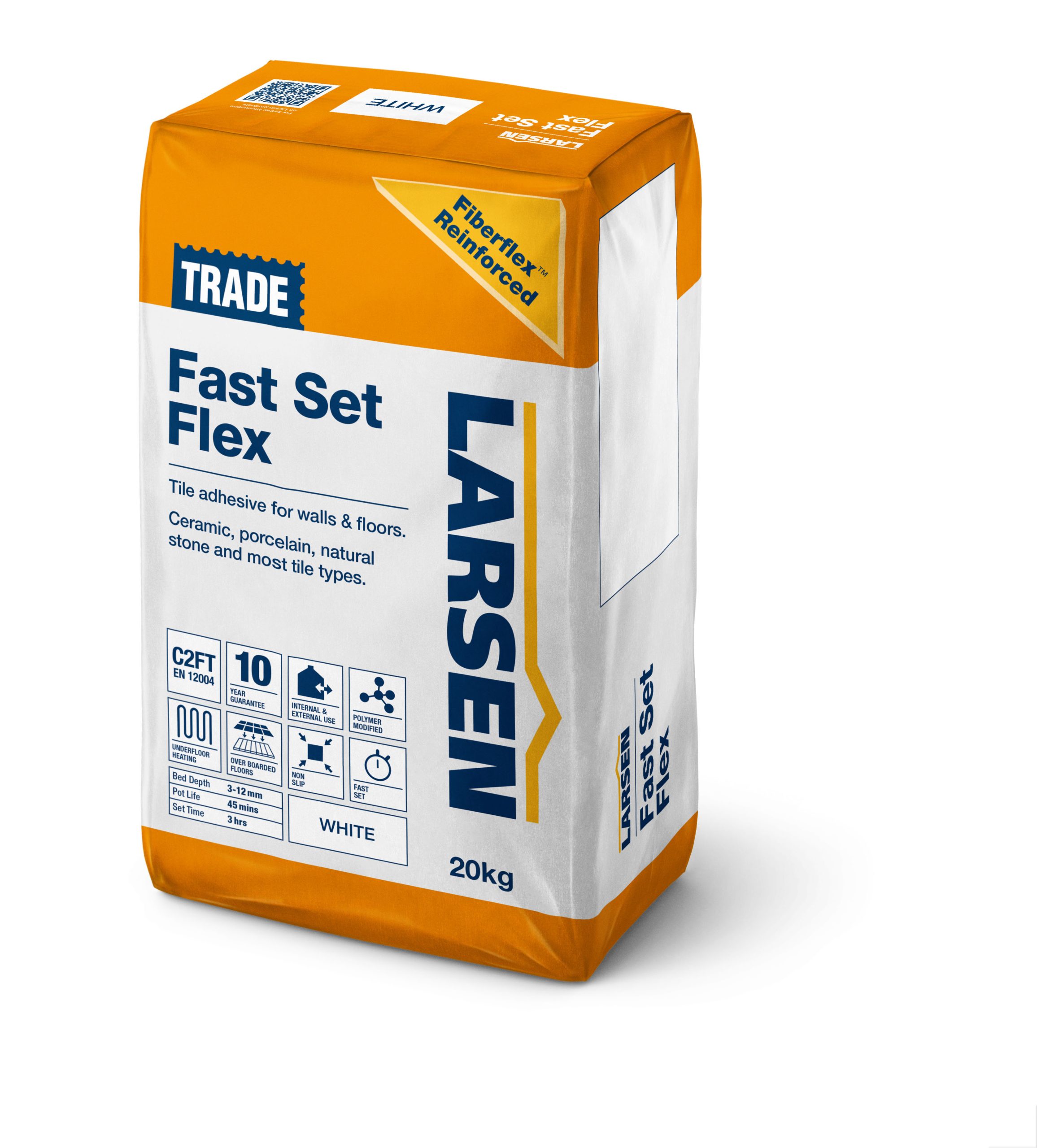 Trade Fast Set Flex White 20kg (Orange Bag)
