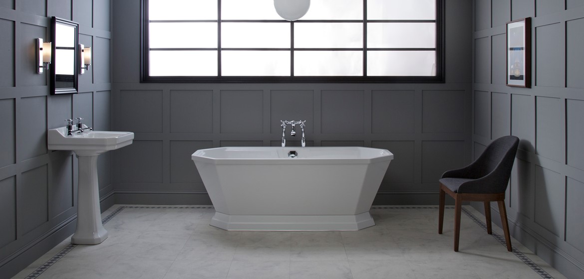 Highgate Freestanding Carronite Bath (White)