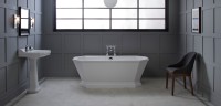 Carron Highgate Freestanding Carronite Bath 1750 x 800mm White