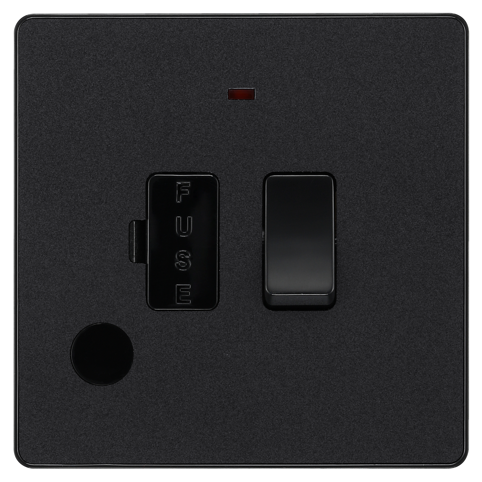 BG Evolve 13Amp Fused Connection Unit Switched With Power indicator Matt Black