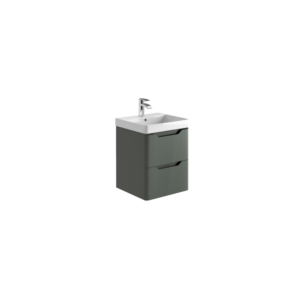 Ella 500 Wall Unit and Basin - Matt Anthracite