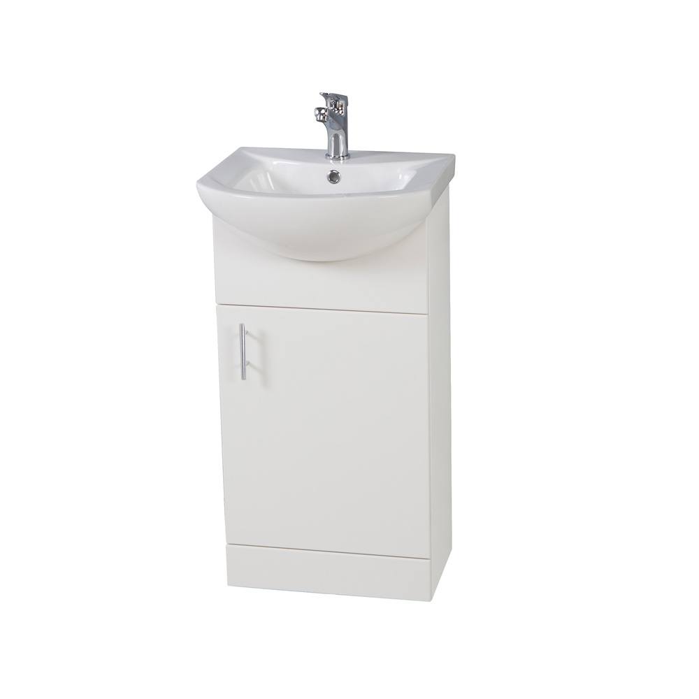 Lanza 450mm Basin & Unit - Gloss White