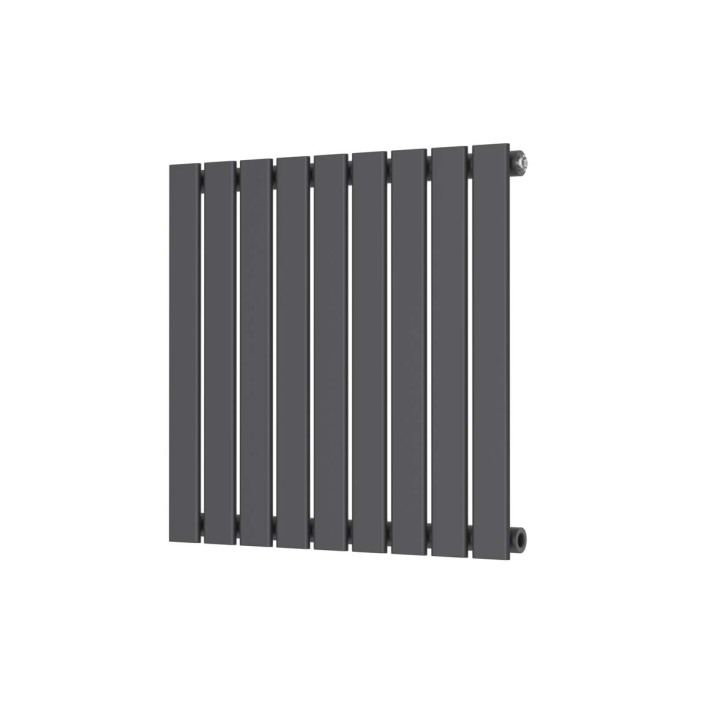 Scudo Bravo Designer Radiator, Single Panel, 600 x 614mm — Anthracite
