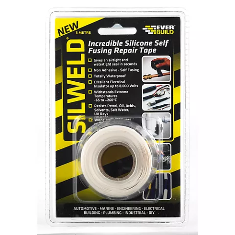 Silweld Silicone Self Fusing Repair Tape Black 3 Mtr