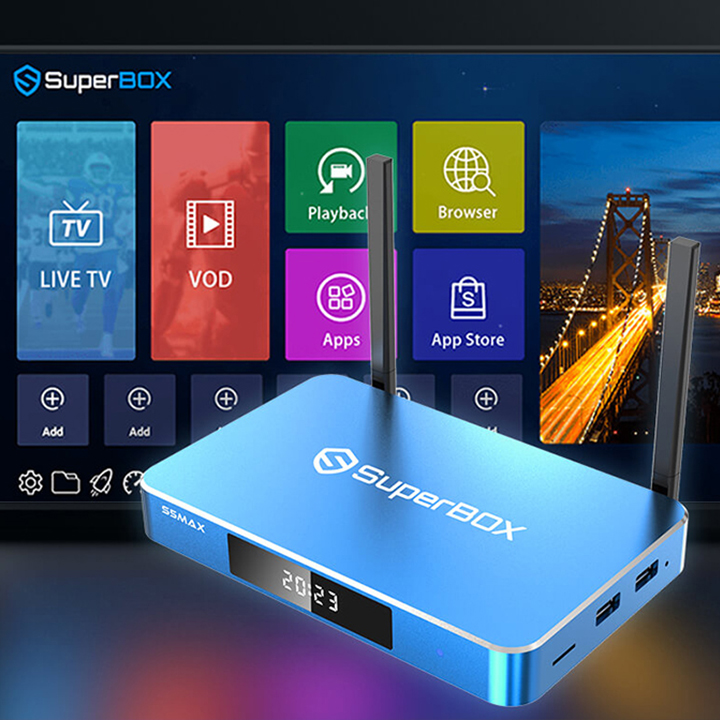 Unlock a world of entertainment with Super Box and access 1000+ Live Premium Channels.