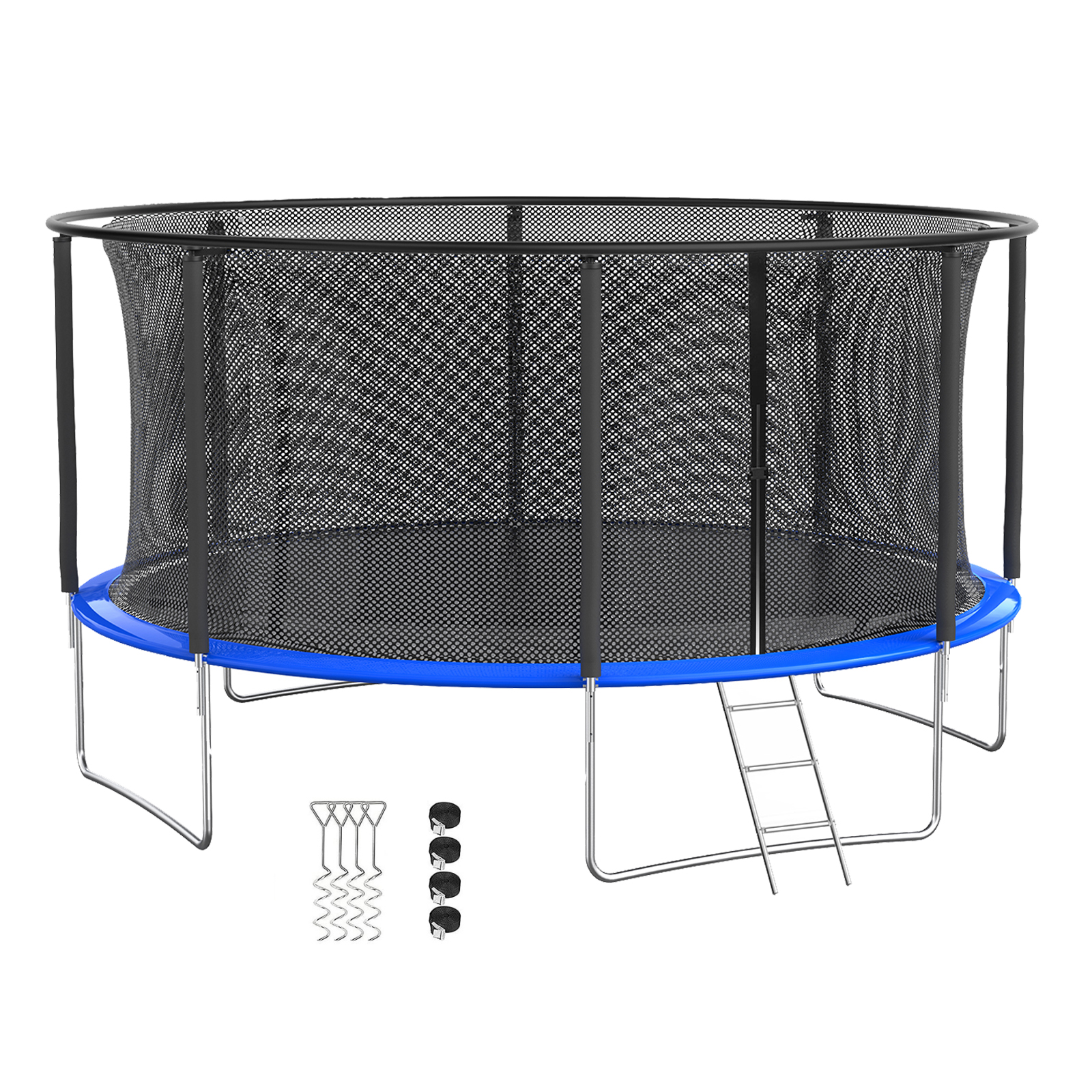 Trampoline for Kids with Safety Enclosure Net and Ladder