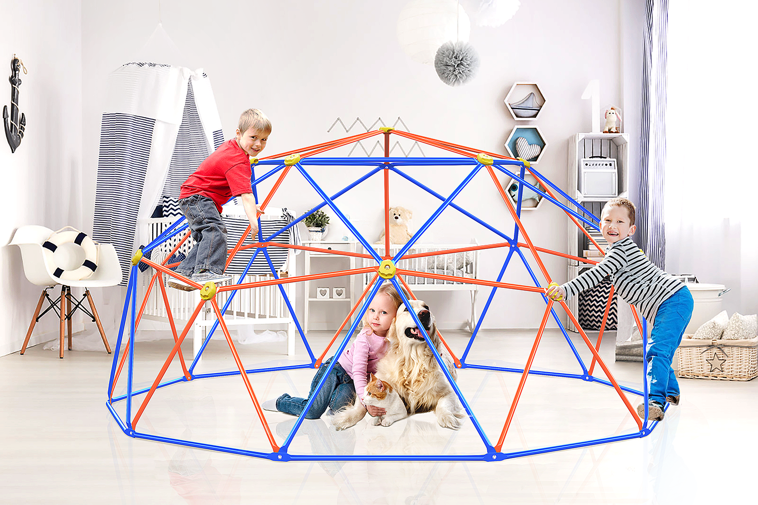 10FT Dome Climber with Hammock