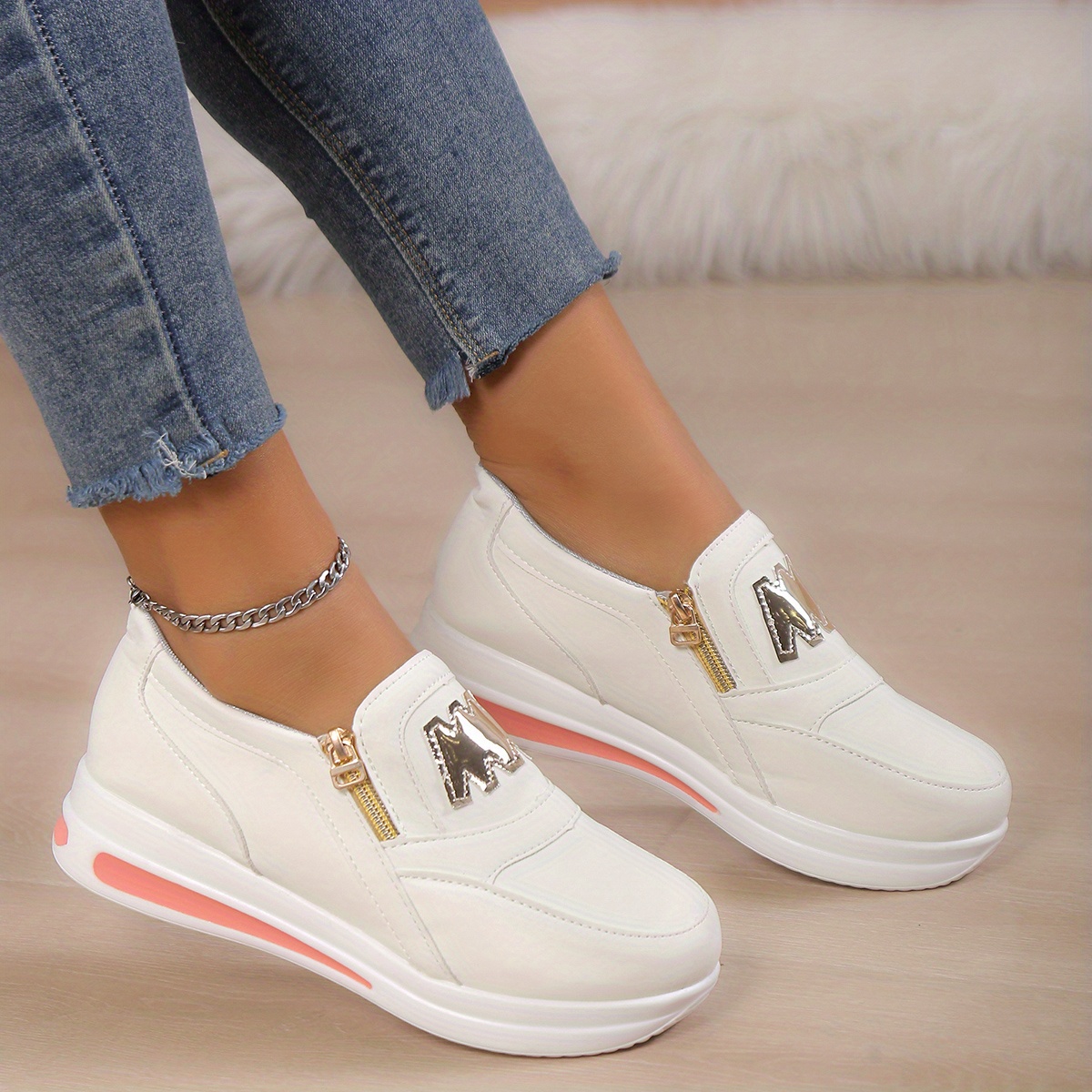 🔥Last Day Promotion 50% OFF - Women's casual platform slip-on orthopedic sneakers