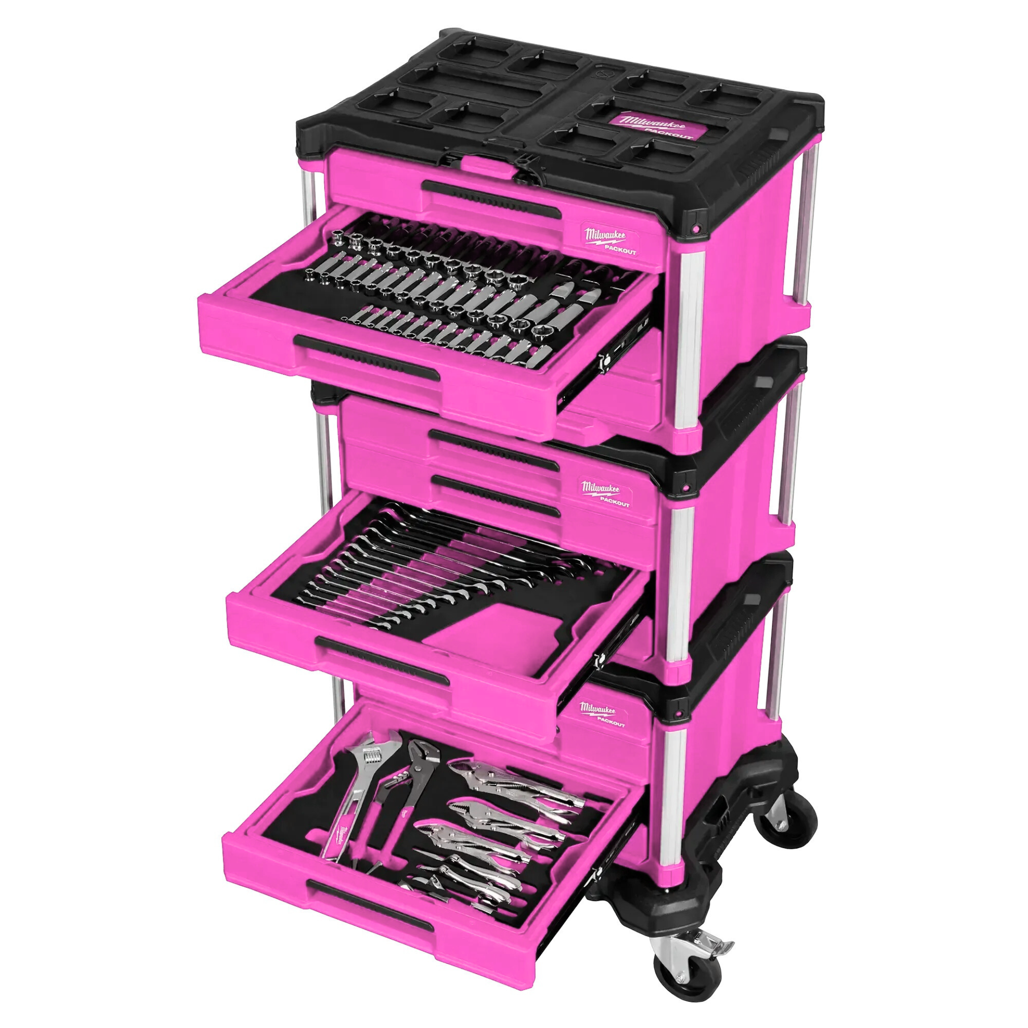 366-pc Master Mechanics Hand Tool Set with PACKOUTTM Drawers and Dolly