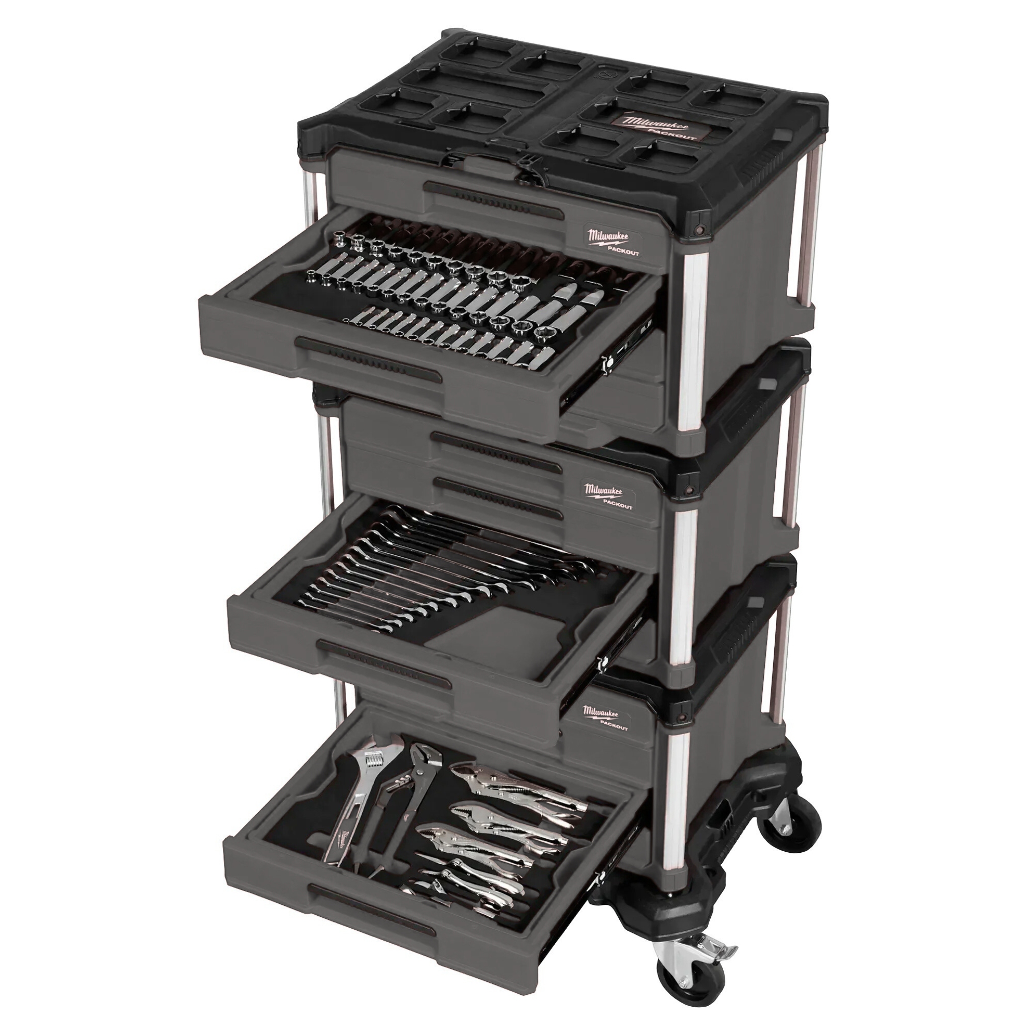 366-pc Master Mechanics Hand Tool Set with PACKOUTTM Drawers and Dolly