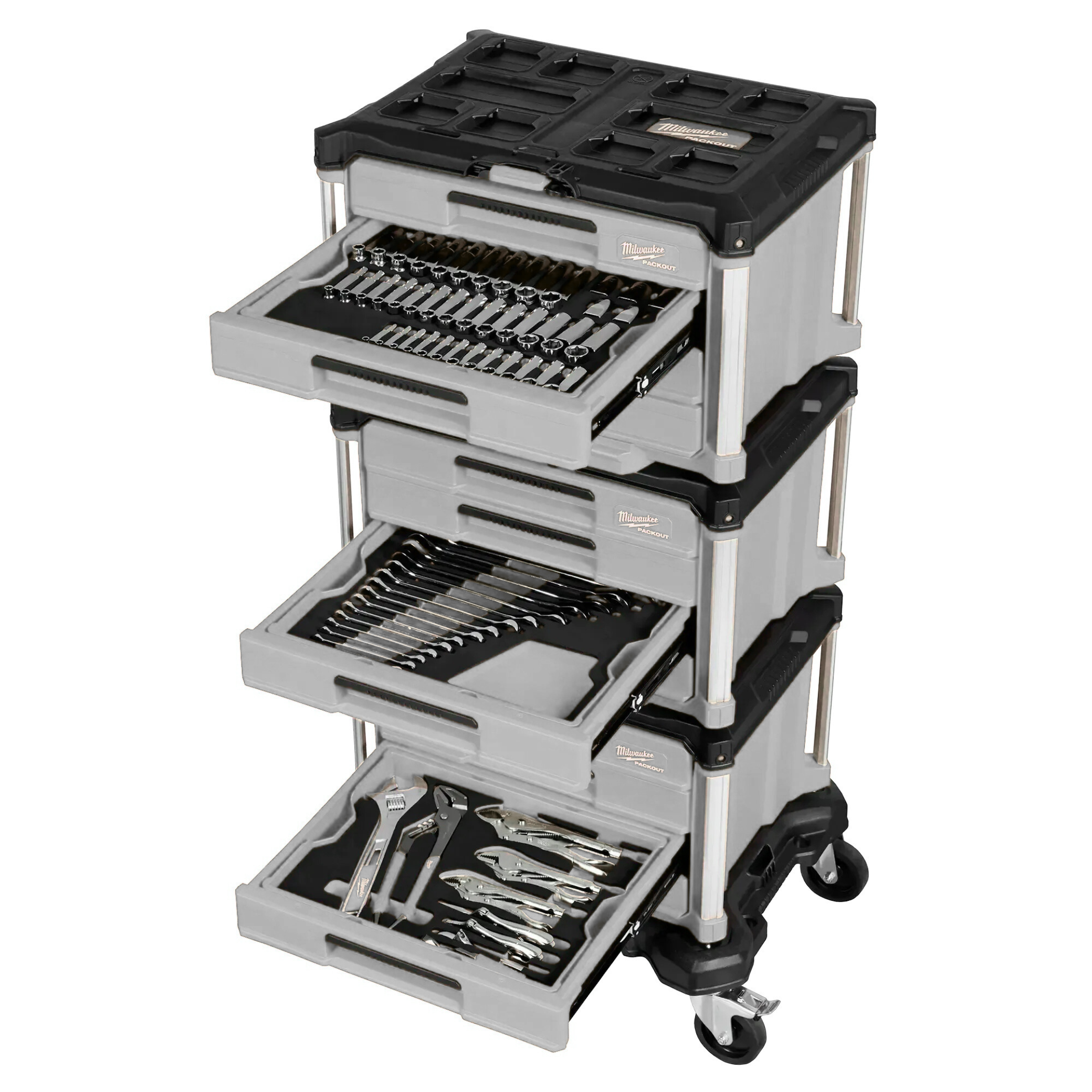 366-pc Master Mechanics Hand Tool Set with PACKOUTTM Drawers and Dolly