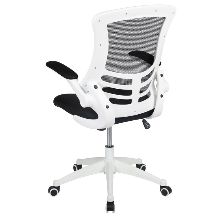 Mid-Back Mesh Swivel Ergonomic Task Office Chair with Flip-Up Arms