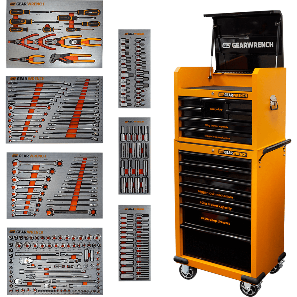 🔥🔥🔥Clear inventory, low price 234-Piece 660mm (26") 7 Drawer Tool Chest & 7 Drawer Trolley| On The Last Day