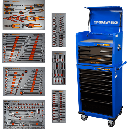 🔥🔥Clear inventory, low price 234-Piece 660mm (26") 7 Drawer Tool Chest & 7 Drawer Trolley| On The Last Day