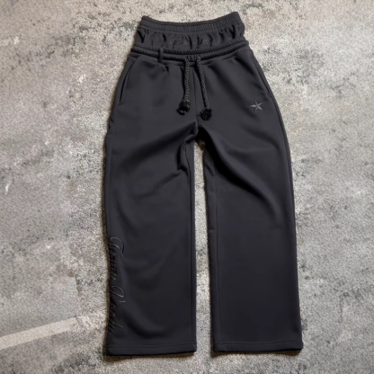 Double drawstring sweatpants