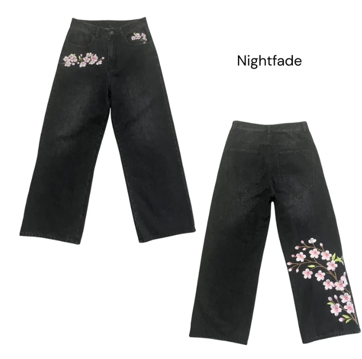 Unisex Sakura Hoodie & Jeans