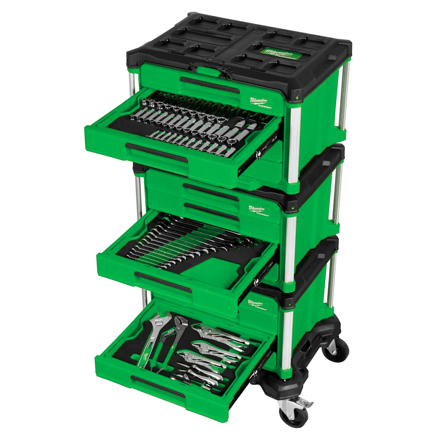 366-pc Master Mechanics Hand Tool Set with PACKOUTTM Drawers and Dolly