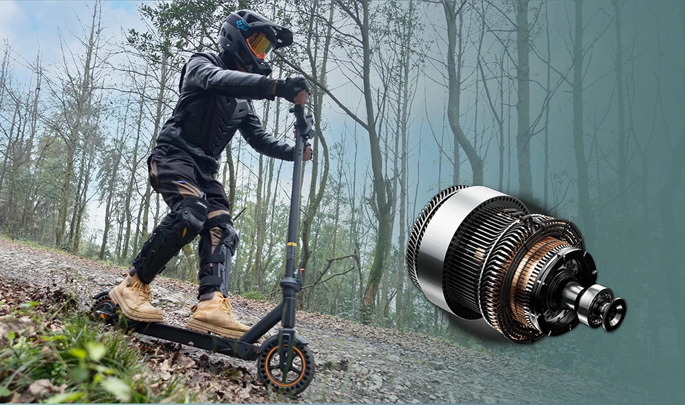 KuKirin S1 Max Foldable Electric Scooter, 350W Motor, 36V 10.4Ah Battery, 8-inch Tires, Taillight 39km Range, Spring Shock Absorption, Big Display, 15-degree slope, IP54 Waterproof Safety folding buckle