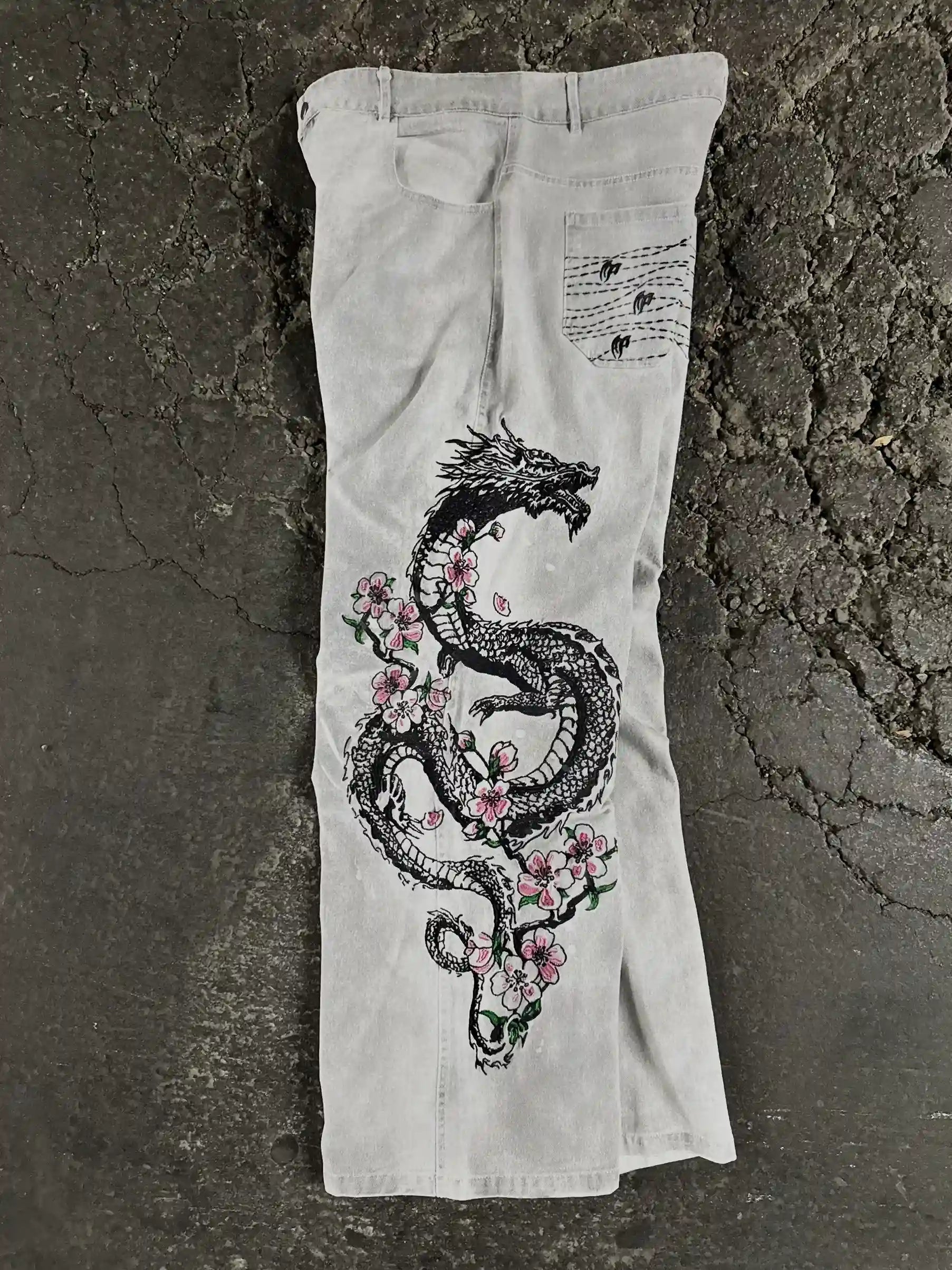 "Dragon" Jeans (White)