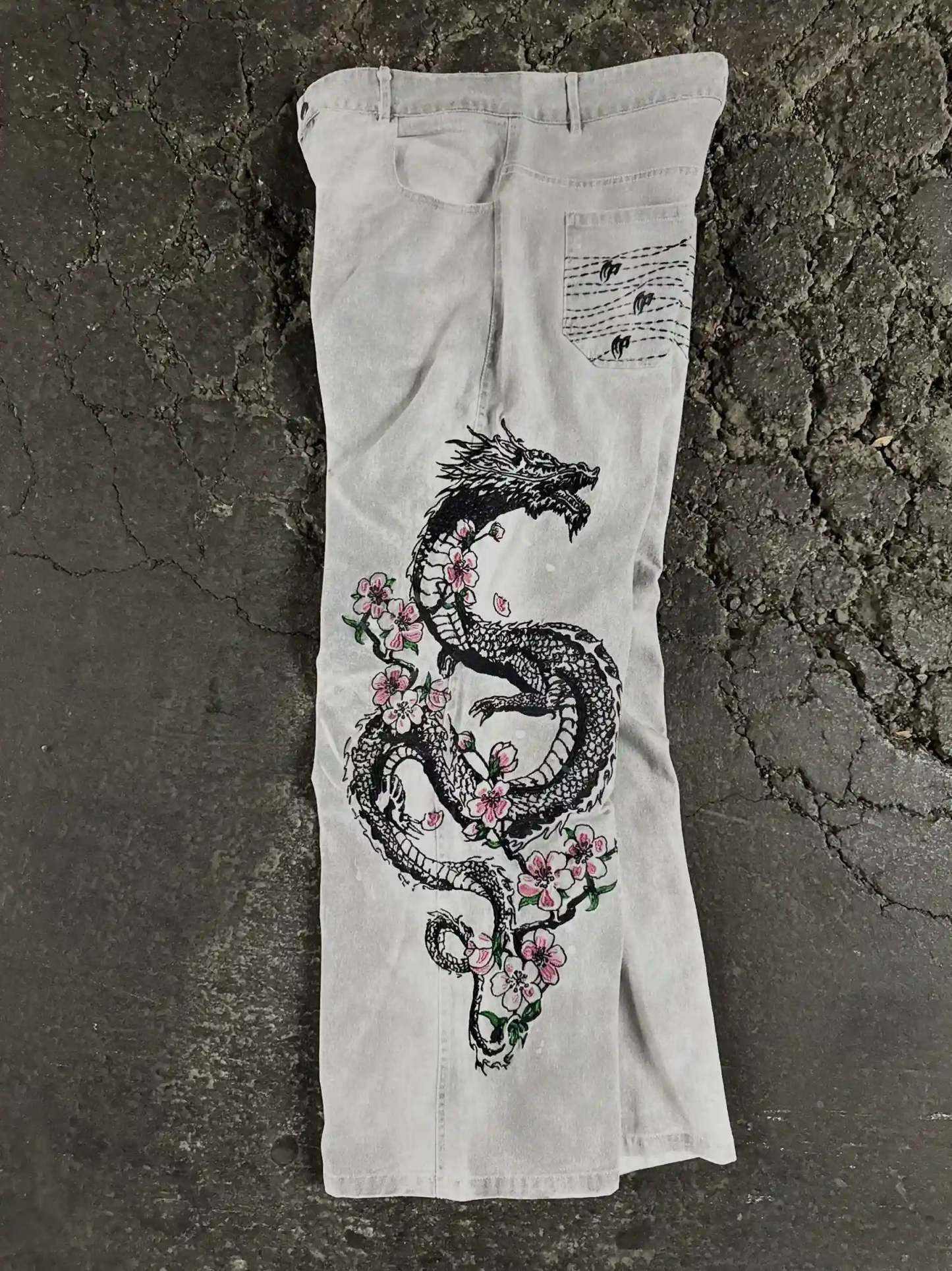 "Dragon" Jeans (White)